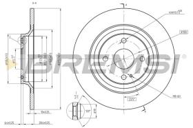 BREMSI CD8593S - DISCHI FRENO - BRAKE DISCS