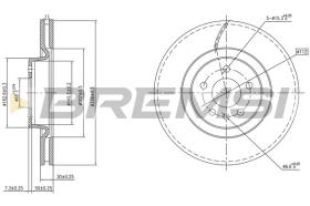 BREMSI CD8597V - DISCHI FRENO - BRAKE DISCS