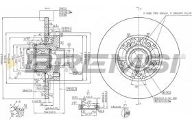 BREMSI CD8602S - DISCHI FRENO - BRAKE DISCS