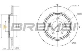 BREMSI CD8604S - DISCHI FRENO - BRAKE DISCS