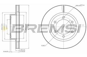 BREMSI CD8606V - DISCHI FRENO - BRAKE DISCS