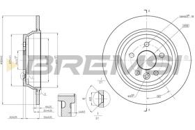 BREMSI CD8607S - DISCHI FRENO - BRAKE DISCS