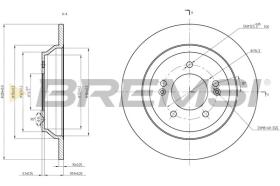 BREMSI CD8608S - DISCHI FRENO - BRAKE DISCS