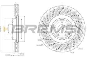BREMSI CD8610V - DISCHI FRENO - BRAKE DISCS