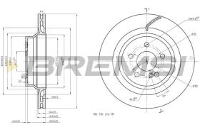 BREMSI CD8611V - DISCHI FRENO - BRAKE DISCS