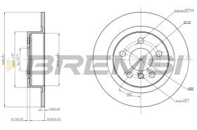 BREMSI CD8612S - DISCHI FRENO - BRAKE DISCS