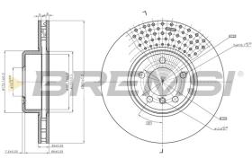 BREMSI CD8614V - DISCHI FRENO - BRAKE DISCS