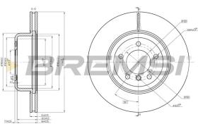 BREMSI CD8617V - DISCHI FRENO - BRAKE DISCS