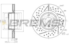 BREMSI CD8621V - DISCHI FRENO - BRAKE DISCS