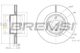 BREMSI CD8623V - DISCHI FRENO - BRAKE DISCS