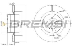 BREMSI CD8624V - DISCHI FRENO - BRAKE DISCS