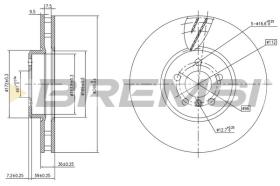 BREMSI CD8625VLS - DISCHI FRENO - BRAKE DISCS