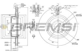 BREMSI CD8627V - DISCHI FRENO - BRAKE DISCS