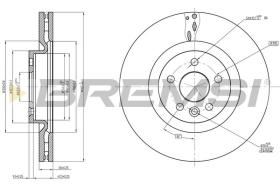BREMSI CD8632V - DISCHI FRENO - BRAKE DISCS