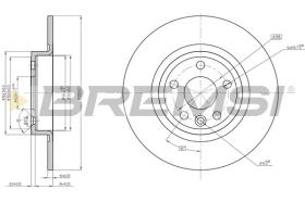 BREMSI CD8633S - DISCHI FRENO - BRAKE DISCS