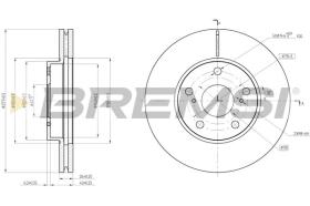 BREMSI CD8653V - DISCHI FRENO - BRAKE DISCS