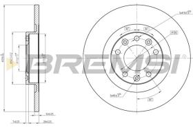 BREMSI CD8654S - DISCHI FRENO - BRAKE DISCS