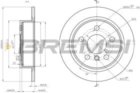 BREMSI CD8656S - DISCHI FRENO - BRAKE DISCS