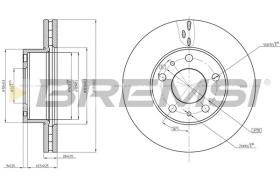 BREMSI CD8659V - DISCHI FRENO - BRAKE DISCS