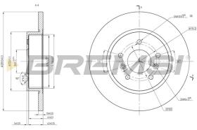 BREMSI CD8683S - DISCHI FRENO - BRAKE DISCS