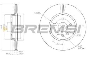 BREMSI CD8684V - DISCHI FRENO - BRAKE DISCS