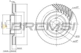 BREMSI CD8686VLS - DISCHI FRENO - BRAKE DISCS