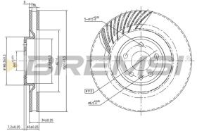 BREMSI CD8686VRD - DISCHI FRENO - BRAKE DISCS