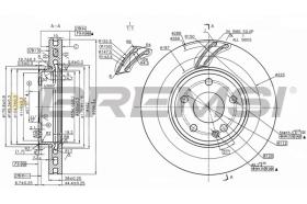 BREMSI CD8760V - DISCHI FRENO - BRAKE DISCS