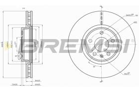 BREMSI CD8761V - DISCHI FRENO - BRAKE DISCS