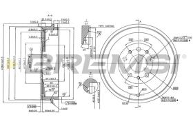 BREMSI CR5005 - TAMBURI FRENO - BRAKE DRUMS
