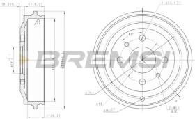 BREMSI CR5044 - TAMBURI FRENO - BRAKE DRUMS