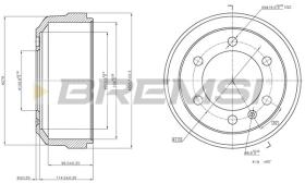BREMSI CR5083 - TAMBURI FRENO - BRAKE DRUMS