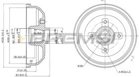 BREMSI CR5135 - TAMBURI FRENO - BRAKE DRUMS