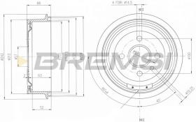 BREMSI CR5138 - TAMBURI FRENO - BRAKE DRUMS