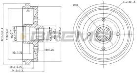 BREMSI CR5226 - TAMBURI FRENO - BRAKE DRUMS