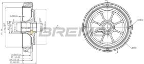 BREMSI CR5256 - TAMBURI FRENO - BRAKE DRUMS