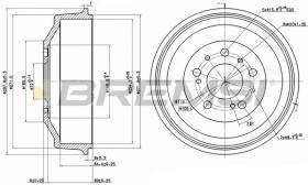 BREMSI CR5261 - TAMBURI FRENO - BRAKE DRUMS