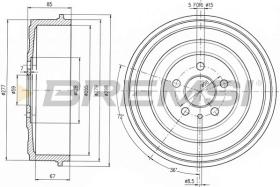 BREMSI CR5262 - TAMBURI FRENO - BRAKE DRUMS