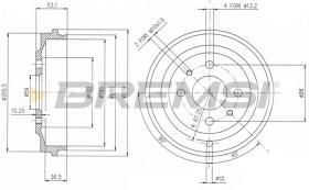 BREMSI CR5268 - TAMBURI FRENO - BRAKE DRUMS
