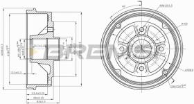 BREMSI CR5395 - TAMBURI FRENO - BRAKE DRUMS
