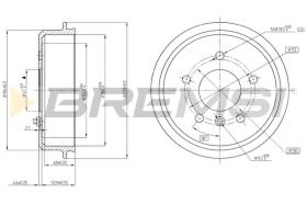 BREMSI CR5433 - TAMBURI FRENO - BRAKE DRUMS
