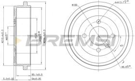 BREMSI CR5441 - TAMBURI FRENO - BRAKE DRUMS