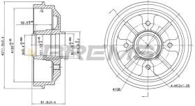 BREMSI CR5467 - TAMBURI FRENO - BRAKE DRUMS