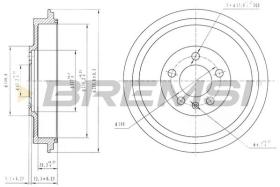 BREMSI CR5500 - TAMBURI FRENO - BRAKE DRUMS