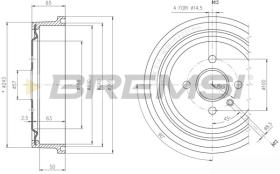 BREMSI CR5560 - TAMBURI FRENO - BRAKE DRUMS