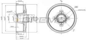 BREMSI CR5601 - TAMBURI FRENO - BRAKE DRUMS