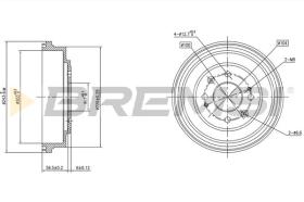 BREMSI CR5629 - TAMBURI FRENO - BRAKE DRUMS