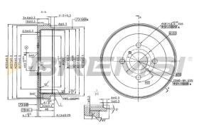 BREMSI CR5631 - TAMBURI FRENO - BRAKE DRUMS