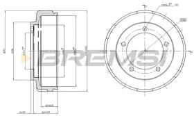 BREMSI CR5647 - TAMBURI FRENO - BRAKE DRUMS
