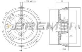 BREMSI CR5652 - TAMBURI FRENO - BRAKE DRUMS